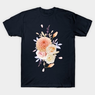 Roses dahlia flower T-Shirt